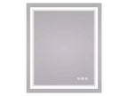 Specchio da Bagno con Luce a LED Bianca/Calda/Neutrale, Dimmerabile e Anti-Appannamento, Montaggio a Parete, 1 Posto