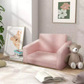 Poltrona Divano Pieghevole 2-in-1 per Bambini, 1 Posto, Rosa