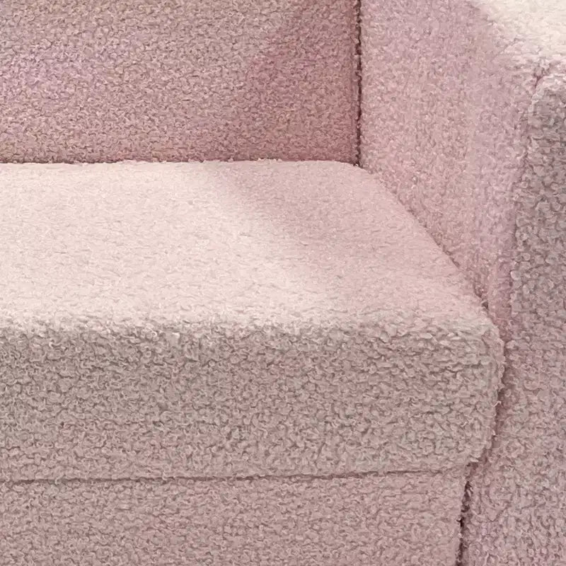 Poltrona Divano Pieghevole 2-in-1 per Bambini, 1 Posto, Rosa